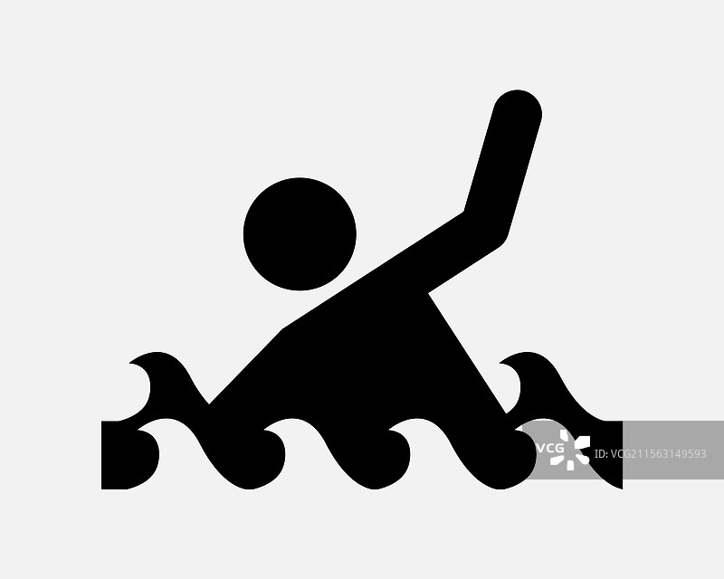 溺水男子图标图片素材