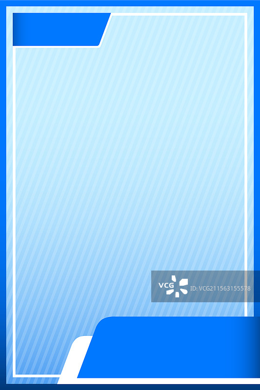 浅蓝色的空白方形横幅框架模板图片素材