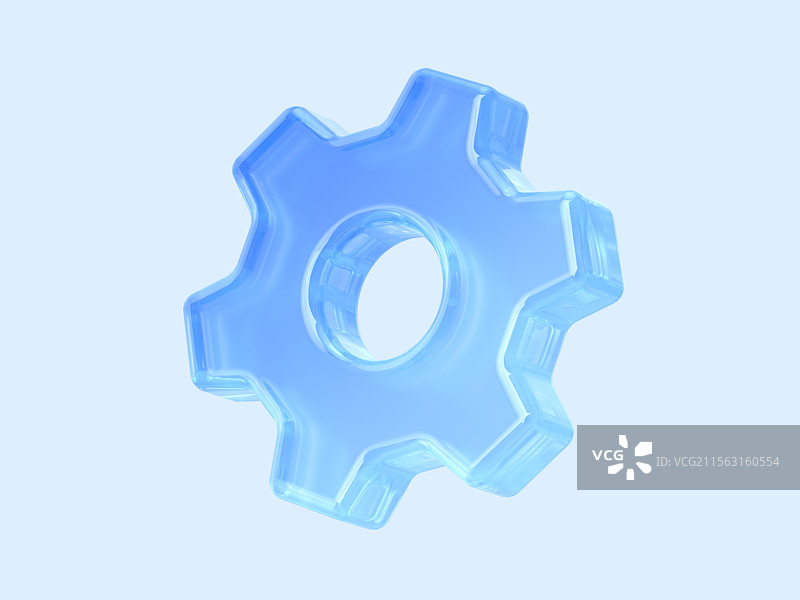 科技蓝透光参数设置齿轮智能概念图标元素图片素材