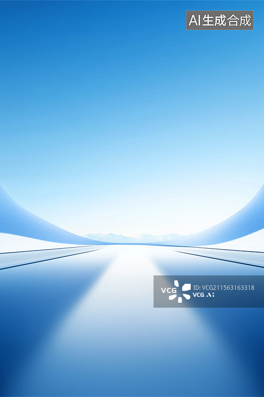 【AI数字艺术】未来科技感的空间意境图片素材