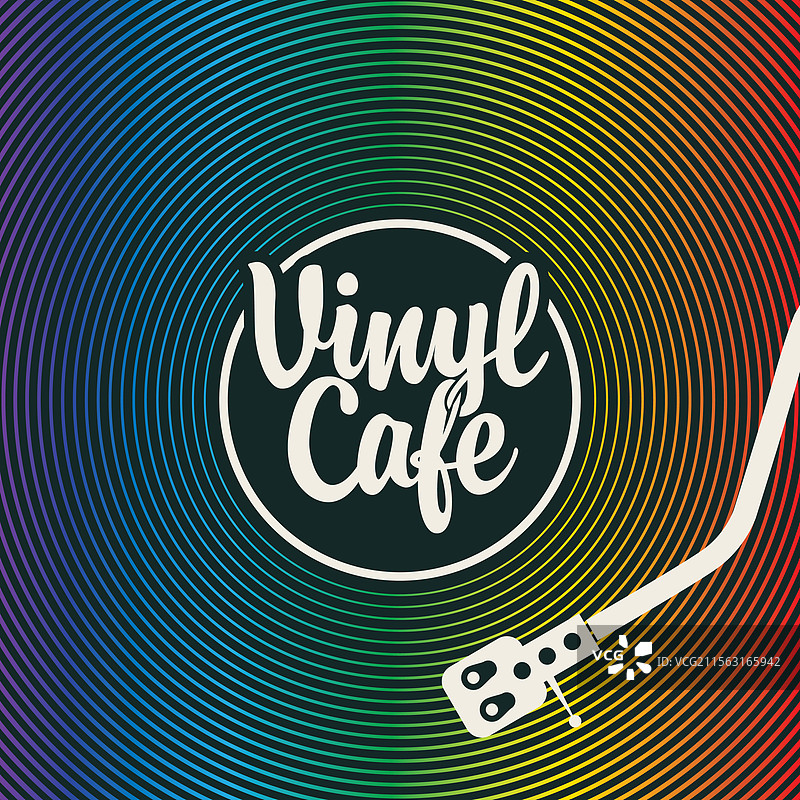 唱片店或咖啡馆的音乐海报图片素材