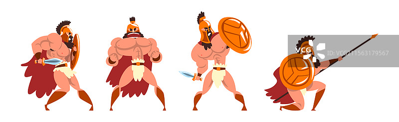 身穿盔甲的罗马战士角色角斗士图片素材