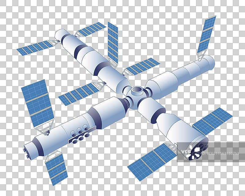 中国航天日宇宙探索火箭空间站卫星矢量元素图片素材