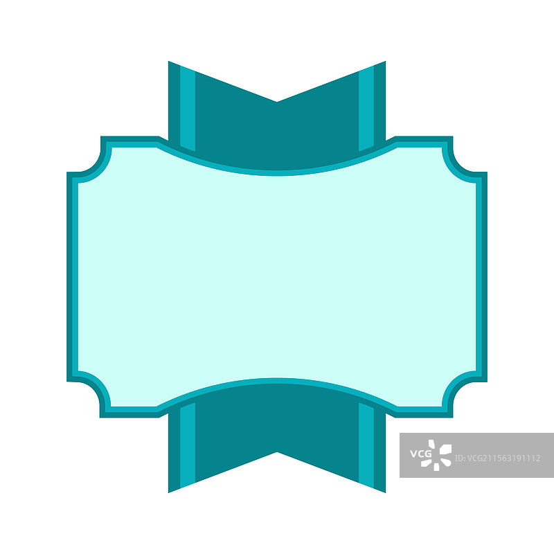 带有丝带的装饰性抽象横幅徽章图片素材