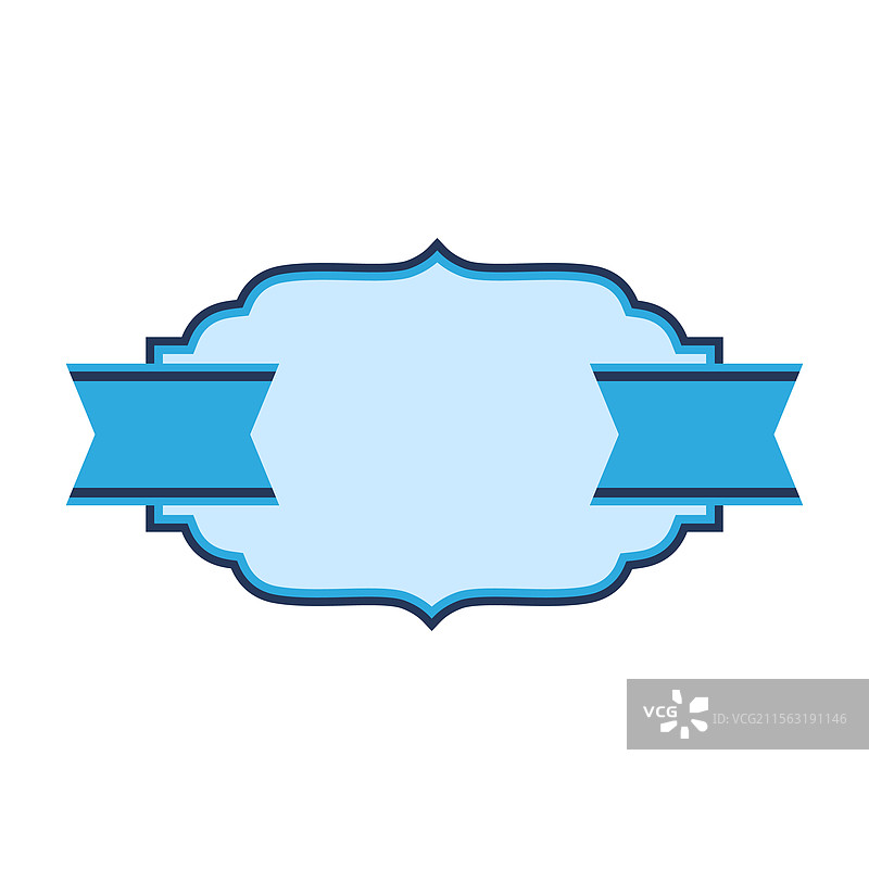 带丝带的徽章装饰性抽象横幅图片素材