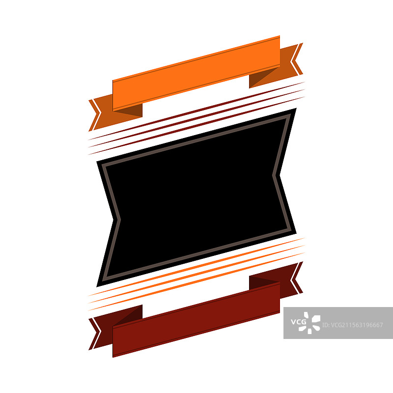 带有丝带的徽章装饰性抽象横幅图片素材