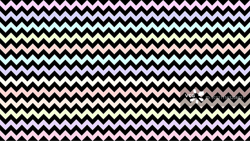 彩虹锯齿状条纹的柔和色彩图片素材