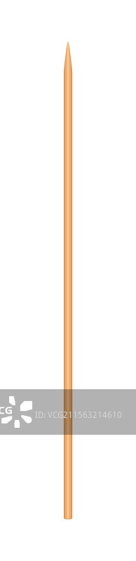 细长的尖头竹制木签图片素材