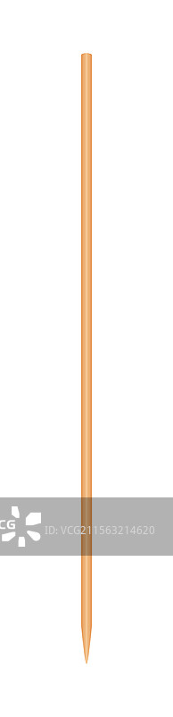 细长的尖头竹制木签图片素材