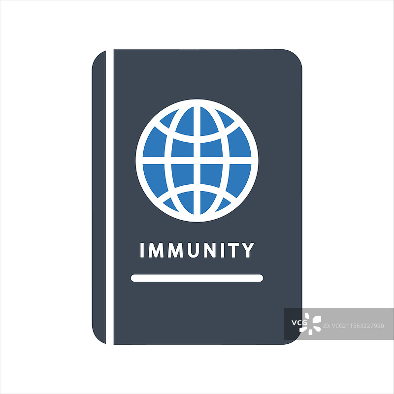 免疫护照图标图片素材