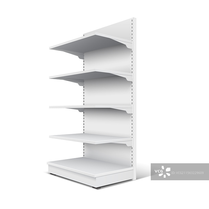 3D真实感超市货架模型带视图图片素材