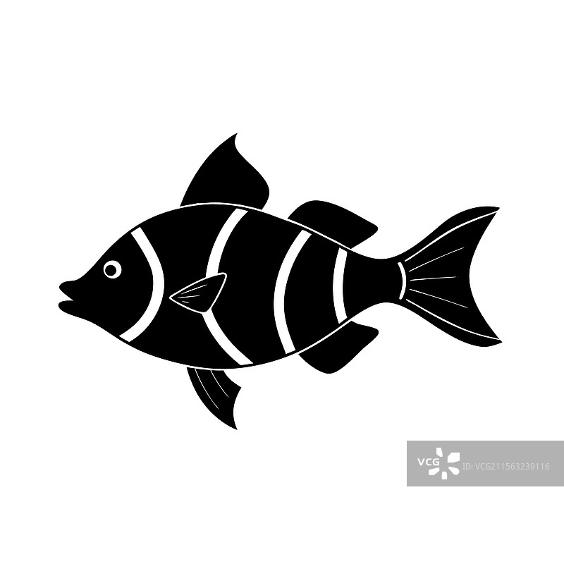 小丑鱼的轮廓艺术与小丑鱼图片素材