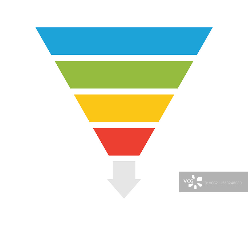 销售营销漏斗商业金字塔设置图片素材