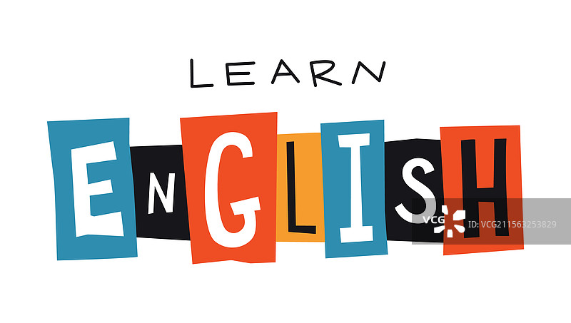 用字母玩耍，学习英语图片素材