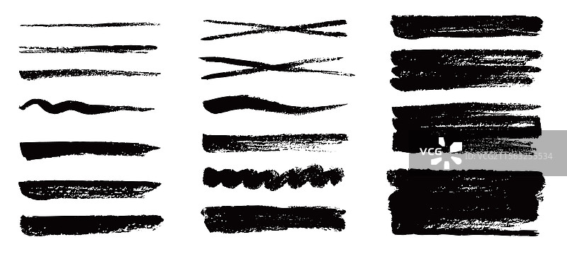 马克笔刷纹理笔触涂鸦下划线图片素材