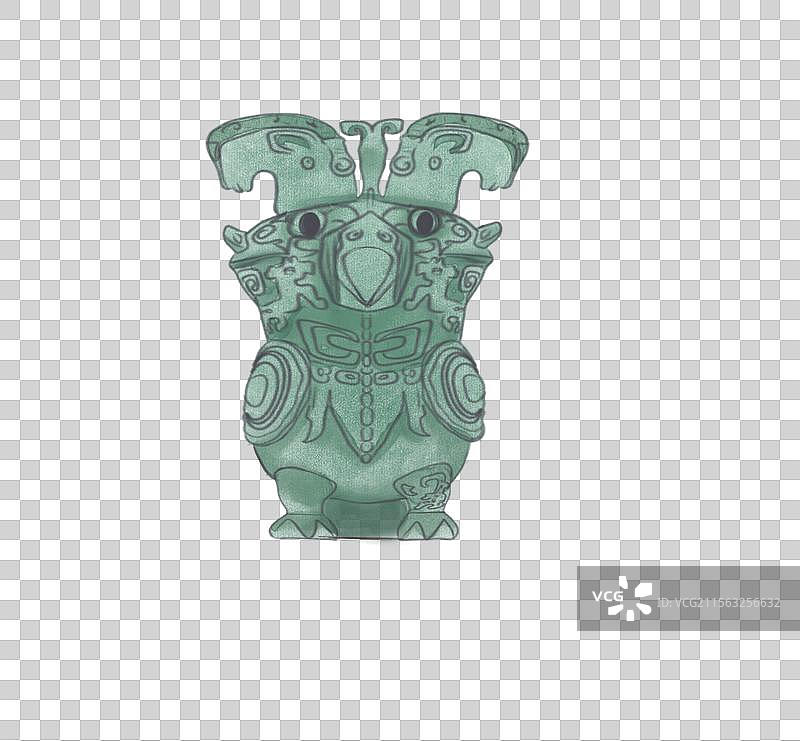 妇好鸮尊正面图片素材