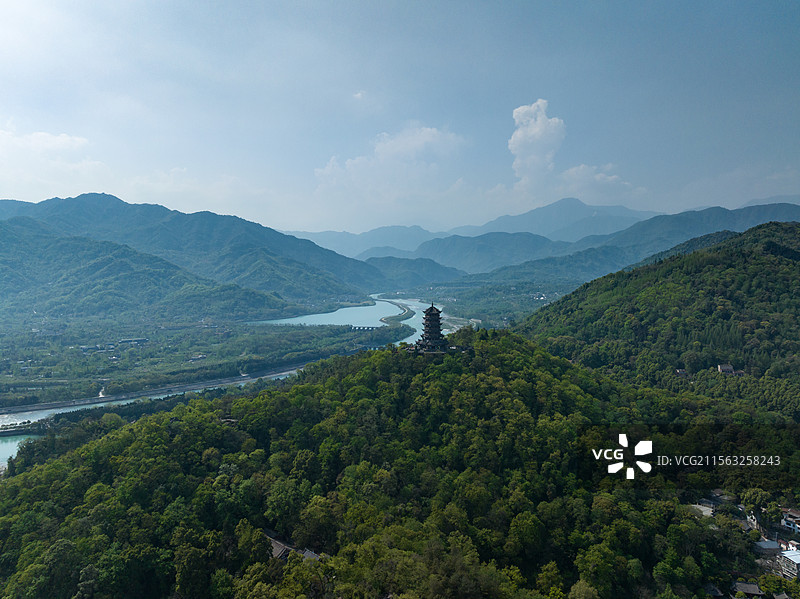 都江堰玉垒山公园图片素材