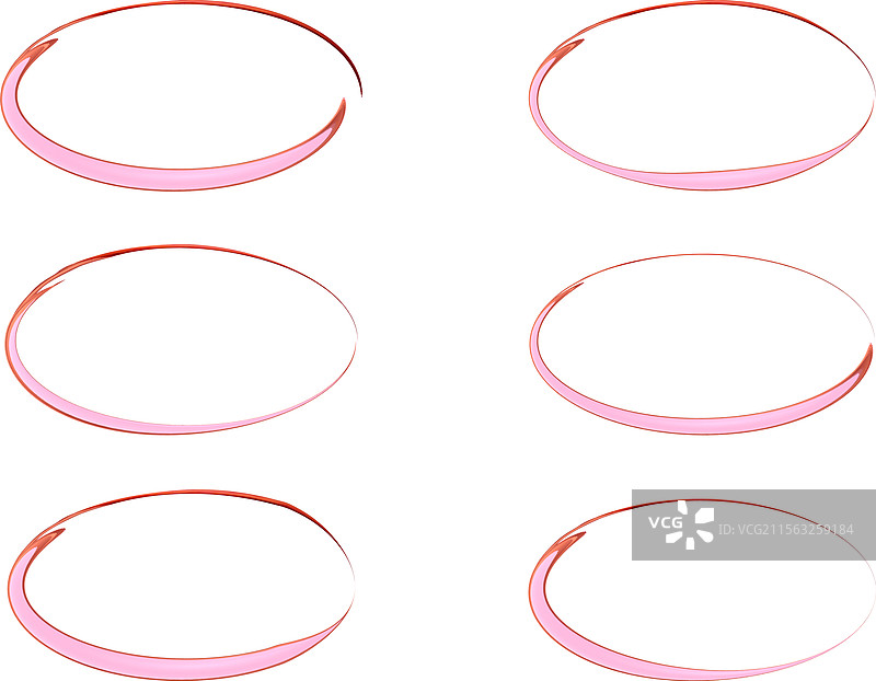 粉色多彩装饰优雅抽象椭圆形图片素材