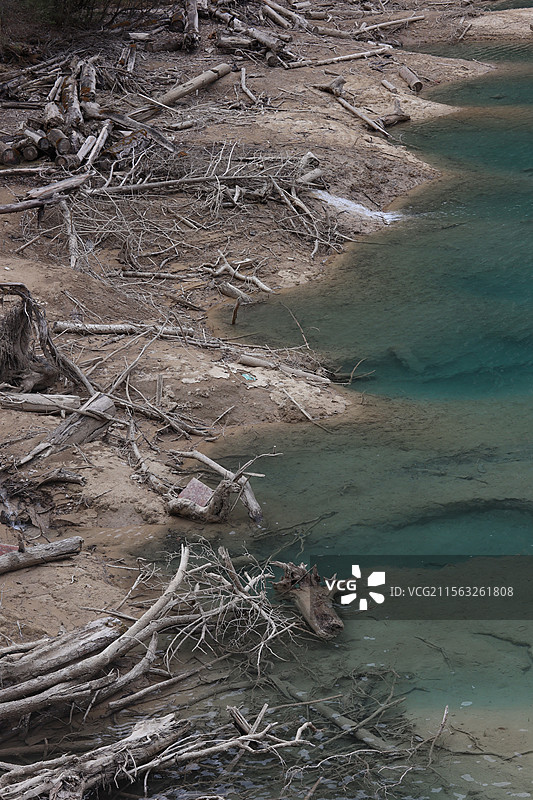 地震后的熊猫海图片素材