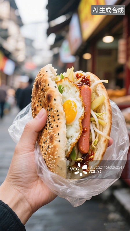 【AI数字艺术】烧饼美食食物图片素材