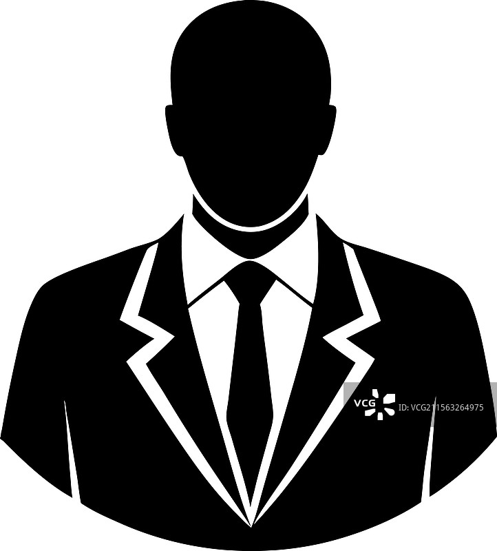 男性商人图标用户个人资料图片素材