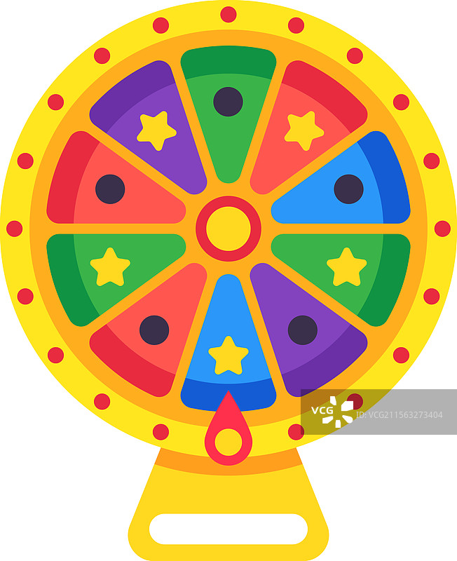 五彩斑斓的幸运轮正在旋转图片素材