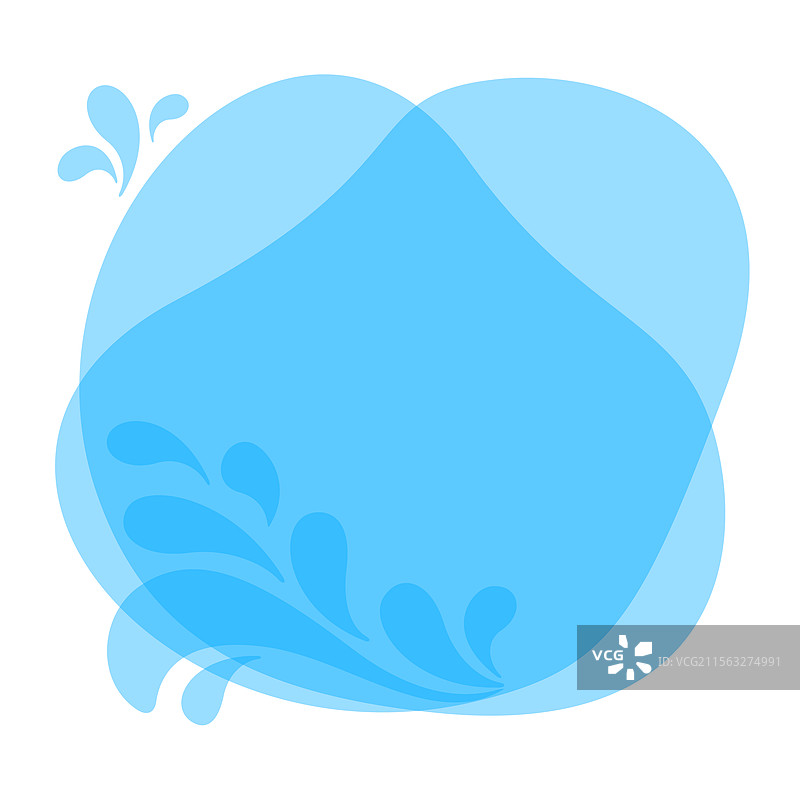 水滴溅落在白色背景上图片素材