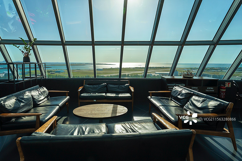 冰岛，雷克雅未克，珍珠楼博物馆的旋转餐厅，内部环境，Perlan museum图片素材