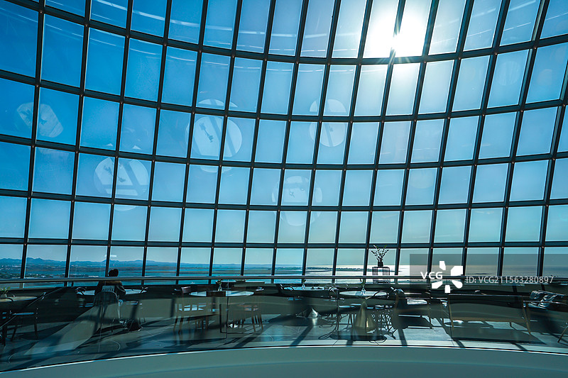 冰岛，雷克雅未克，珍珠楼博物馆的旋转餐厅，内部环境，Perlan museum图片素材