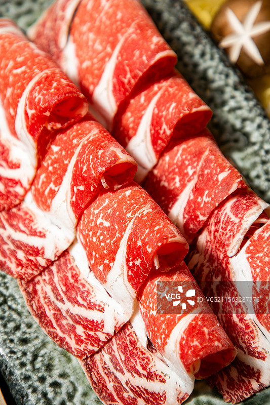 和牛自助放题火锅澳洲和牛M8和牛M9和牛谷饲牛肉鲜牛肉雪花牛肉嫩牛肉日式火锅寿喜烧寿喜锅和牛寿喜汤图片素材