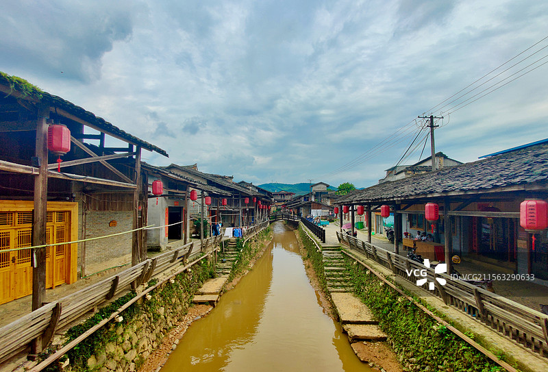 武夷山下梅古民居图片素材