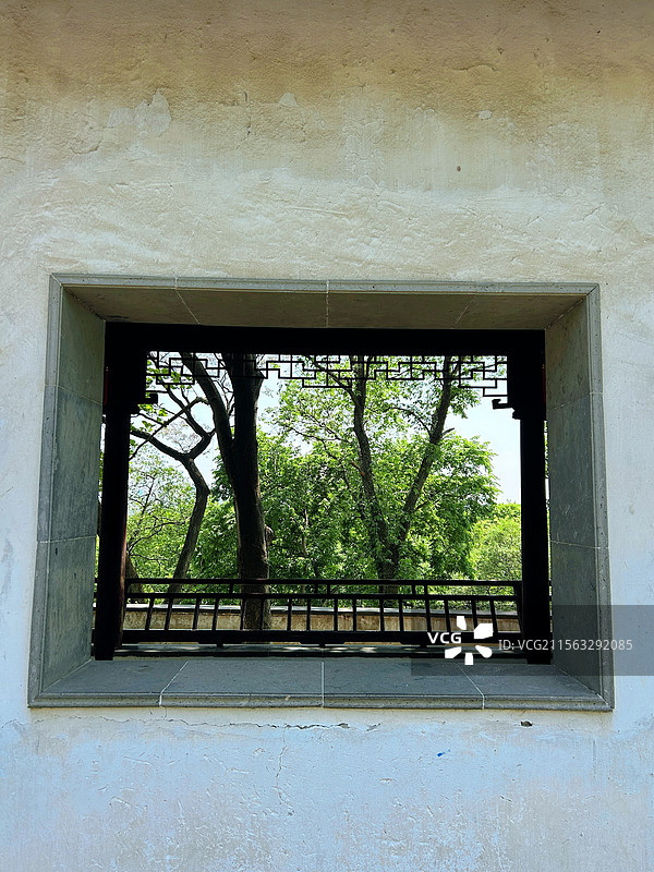 虎丘的取景窗图片素材