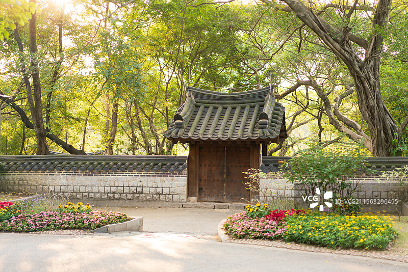 广州越秀公园里的韩国园图片素材