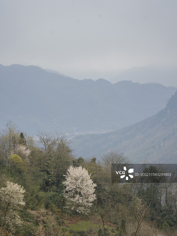 春日里的什邡仙居山图片素材