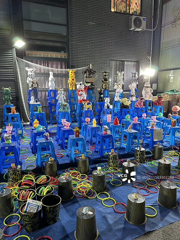 套圈游戏摊位图片素材