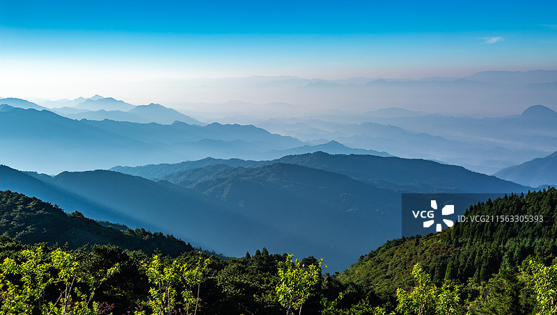 通山县九宫山美丽的画卷图片素材