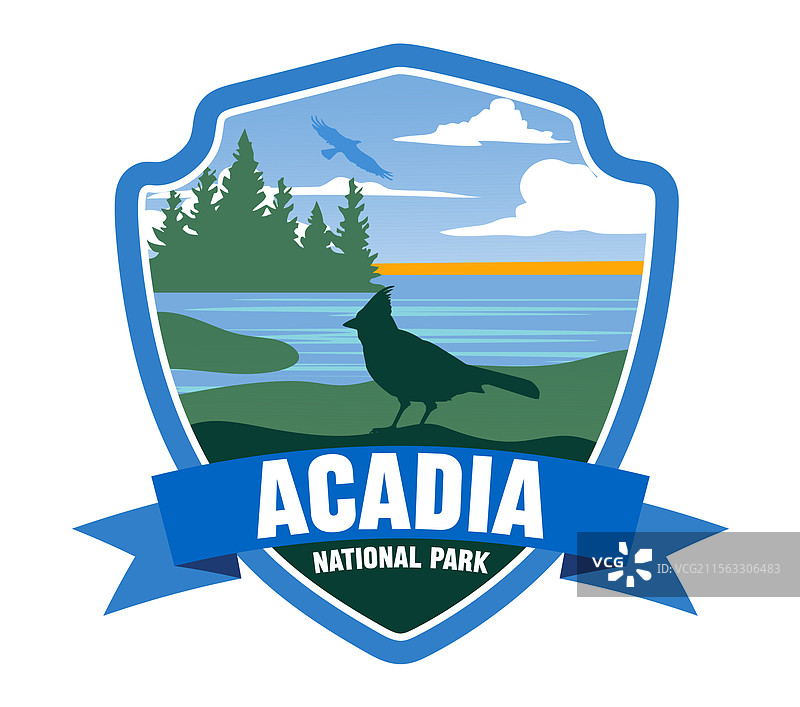 阿卡迪亚国家公园的美丽自然风光图片素材