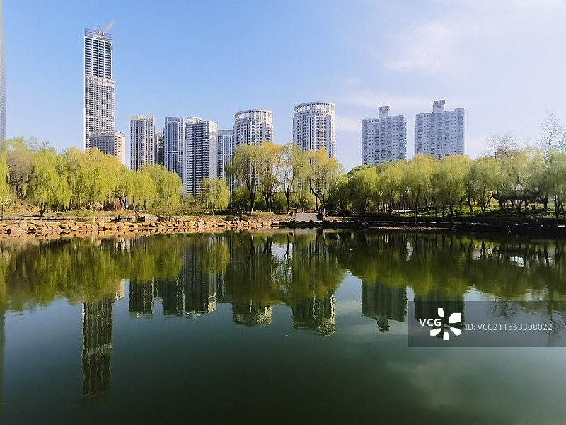 沈阳青年公园   南运河沿岸图片素材