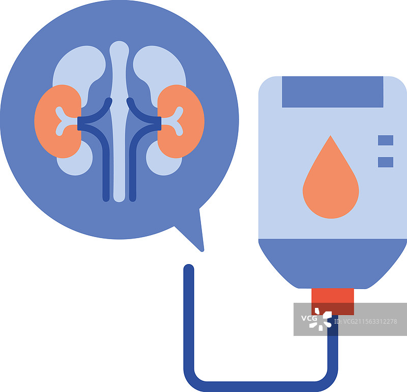 肾病透析过程图标图片素材