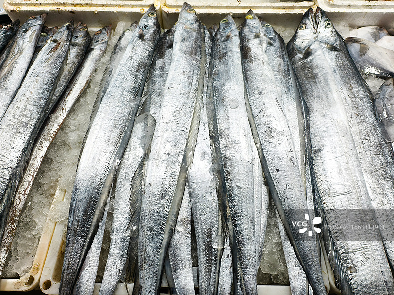 海鲜摊带鱼图片素材