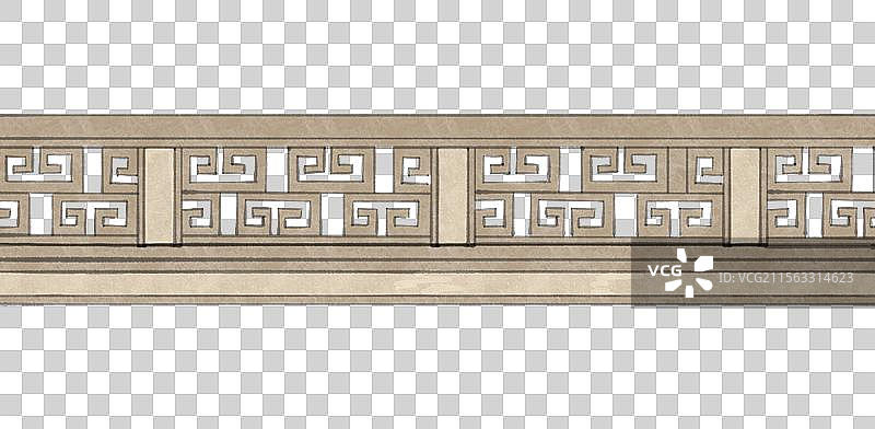 古风国风水墨风园林公园花园庭院亭台楼阁假山石植物花卉盆栽栏杆椅子木榻元素图片素材