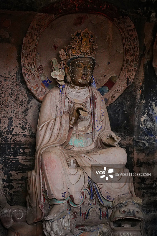 安岳华岩洞石刻图片素材