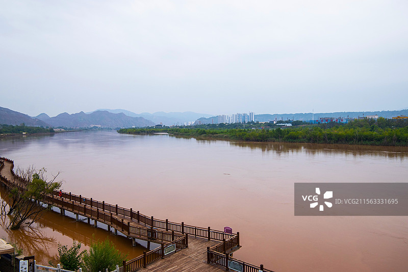 古丝绸之路上通商旅游重镇甘肃兰州西固区河口古镇图片素材