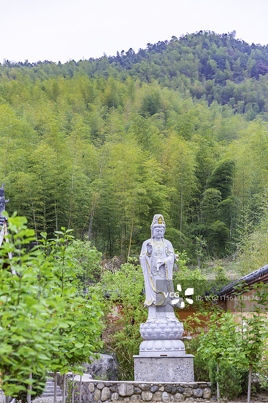 河南商城县法眼寺观音菩萨图片素材