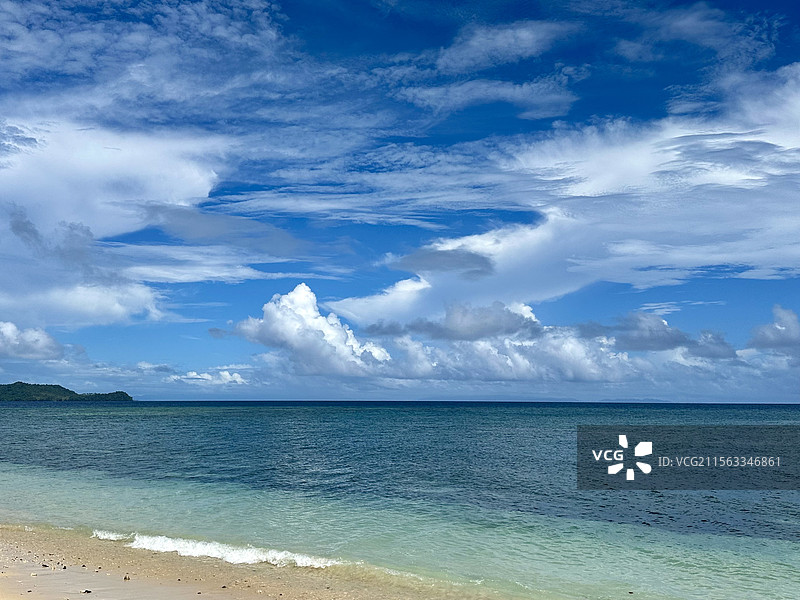 斐济劳卡拉私人岛 COMO Laucala 蓝天白云大海沙滩图片素材