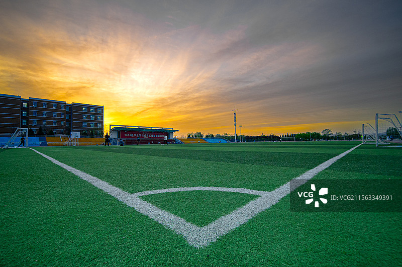 操场的一角图片素材