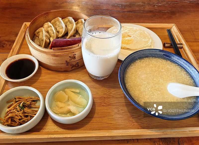 中式早餐·清粥面点图片素材