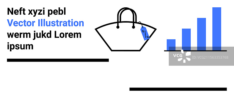 极简设计，展示手袋和蓝色条纹图片素材