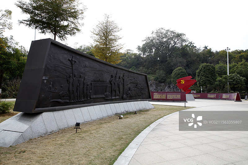 广西百色市园博园红色精神园图片素材