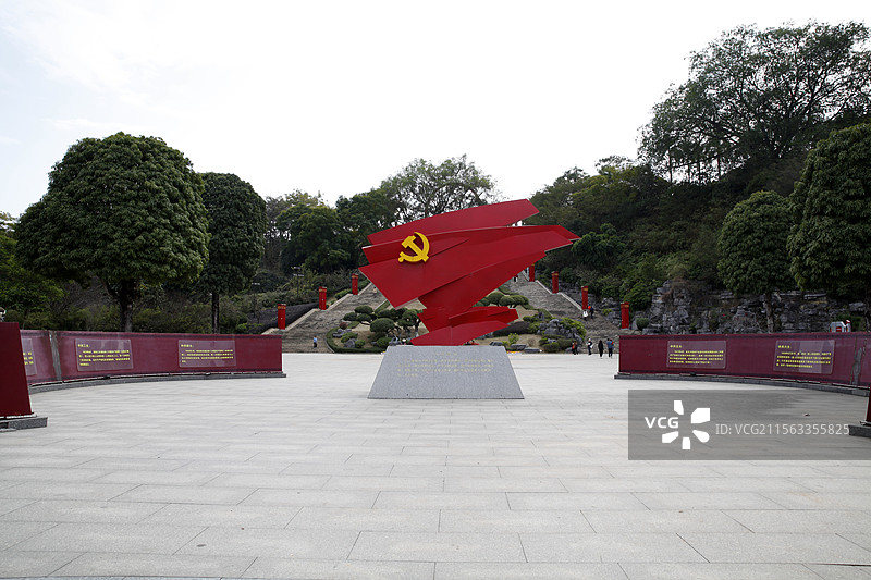广西百色市园博园红色精神园图片素材